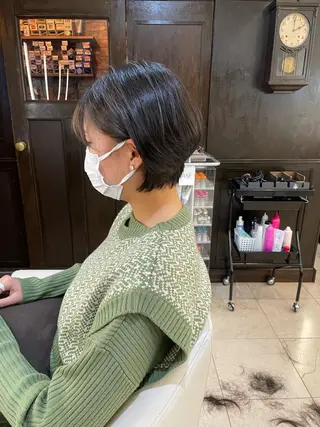 ショート カラー newline銀座所属・👑銀座ショート/ 絶壁補正/金子涼👑のヘアスタイル