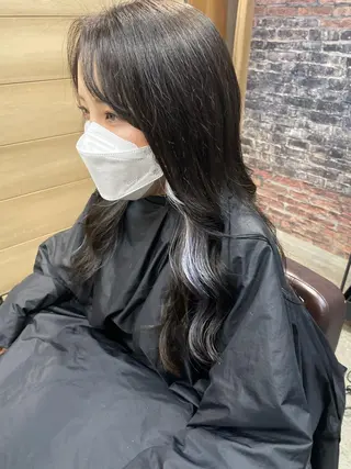 ロング カラー youres hair 髪質改善トリートメント&ヘッドスパ  新宿三丁目店【ユアーズヘア】所属・🦋透明感カラー 👑NODOKA🦋のヘアスタイル