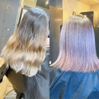 セミロング yori SAPPORO所属・yoriダブルカラー 代表すがわらのヘアスタイル