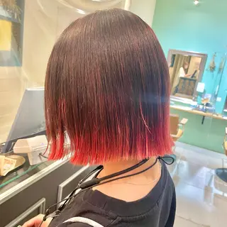 ショート カラー スナコザワ レナのヘアスタイル