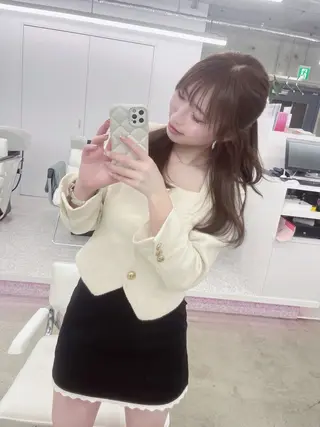 ロング Cloe所属・𝑨𝑴𝑰 🎀 ガーリーヘア🤍のヘアスタイル