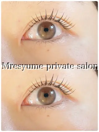 マツエク・マツパ Mresyume MAYUのマツエク・マツパデザイン