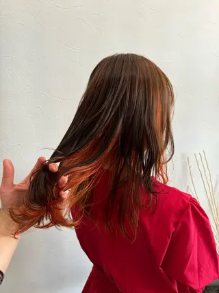 セミロング 透明感/グレージュ/ MOMOKO🩵のヘアスタイル