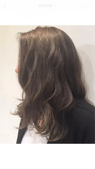 セミロング ロング カラー 透明感・艶カラー/ 坂田友梨奈のヘアスタイル