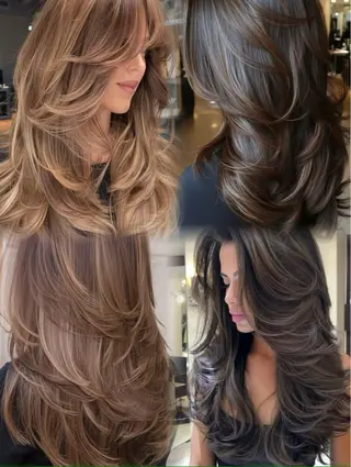 ロング 髪質改善美容室Flat.千葉所属・トゥサリ/ 海外ヘア/レイヤーのヘアスタイル