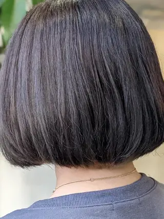 ミディアム 髪質改善＆白髪ぼかし カラー♡店長みやけ♡のヘアスタイル