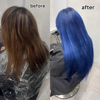 カラー ︎🌟YUYA/複雑 履歴/デザインカラーのヘアスタイル