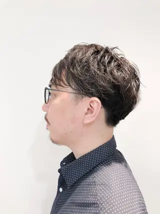 ショート パーマ メンズ un所属・un 溝の口 伊豆本のマツエク・マツパデザイン