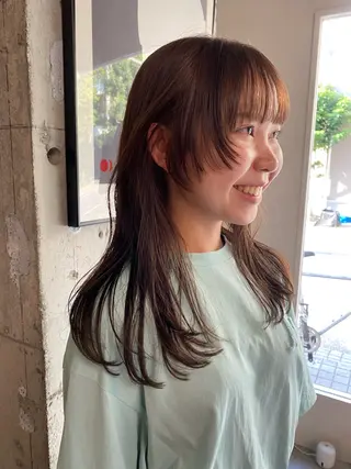 ロング カラー 永田 愛莉のヘアスタイル