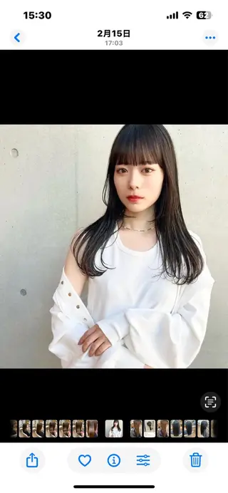 ロング 神谷 千明のヘアスタイル