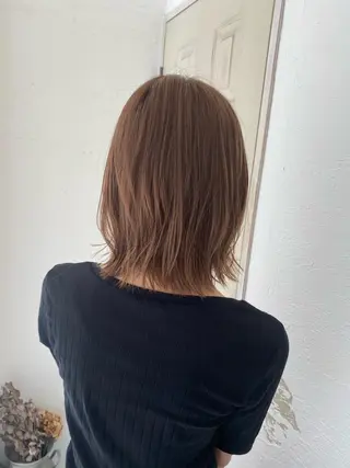 ミディアム 🍑もも 🍑のヘアスタイル