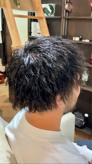 ショート メンズ HAIR BASE ZAWAWA所属・レイヤー/ブリーチ｜ 特殊パーマ/赤澤のヘアスタイル