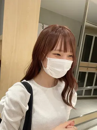 セミロング カラー ヘアアレンジ 艶髪/レイヤーカット 🐣misakiのヘアスタイル