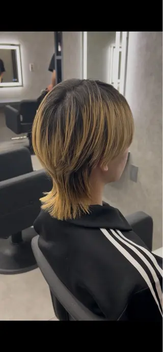 ミディアム カラー メンズ メンズウルフ特化🐺 🔥長山耕大🔥のヘアスタイル