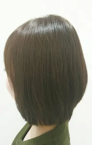 ミディアム カラー 加藤 未歩のヘアスタイル