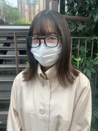 ミディアム log所属・ボブ/顔まわりカット 💫大澤奈緒美のヘアスタイル