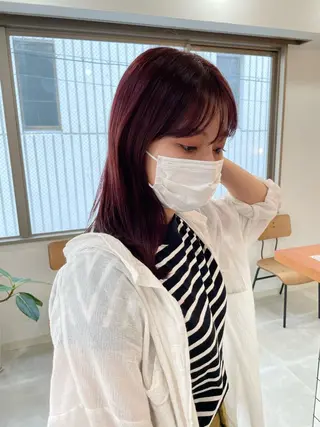 セミロング 川野 彩海のヘアスタイル