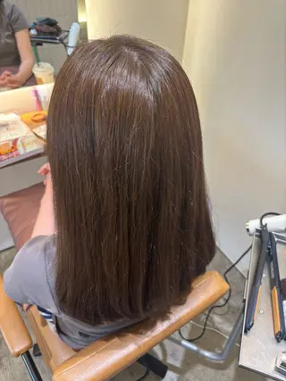 セミロング カラー あずま みはなのヘアスタイル