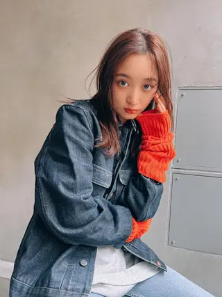 ミディアム カラー MUSASHI ブリーチカラー◎のヘアスタイル