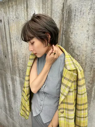 ショート カラー ショート/ボブ/ 心斎橋/宮脇美奈のヘアスタイル