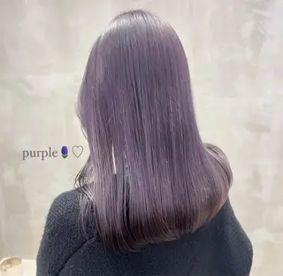 ロング カラー ナツミ/透明感カラー /酸性ストレートのヘアスタイル