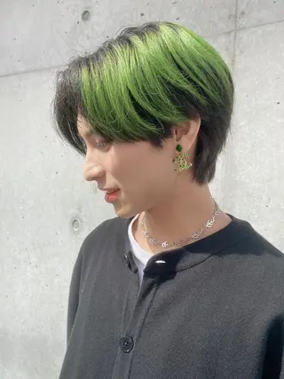 ショート カラー メンズ 鈴木直之/ハイトーン /ボブ/美髪矯正のヘアスタイル