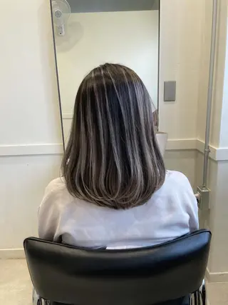 ミディアム カラー メンズ特化 パーマ/オザワのヘアスタイル