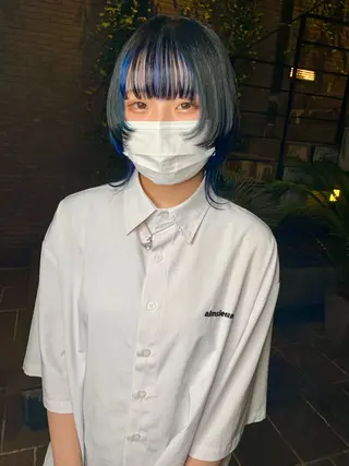 ミディアム 【ロングウルフカット 姫カット】伊藤裕哉のヘアスタイル