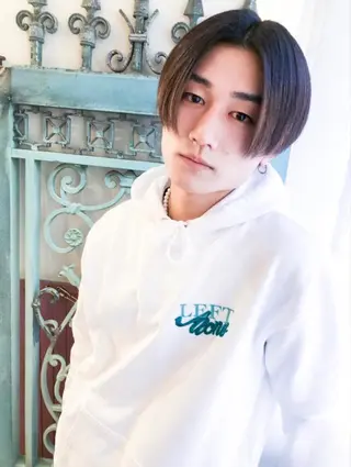 ショート カラー パーマ メンズ 表参道Lise おおいしおりのヘアスタイル