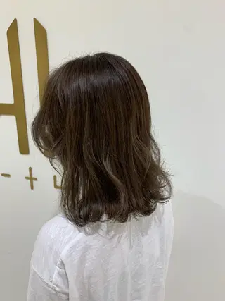 ミディアム カラー 💎K-two名古屋 安田ちづる💎のヘアスタイル