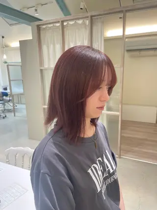 ミディアム つちだ ゆうひ / 暗髪カラー⟡.·のヘアスタイル