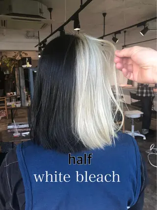 カラー ハイトーン/レイヤー /ケアブリーチ石川治のヘアスタイル