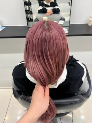 ロング カラー ブリーチなしWカラー /アレンジ/ユウミのヘアスタイル