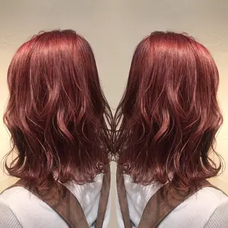 セミロング カラー 透明感カラー・ 髪質改善🩵イケダのヘアスタイル