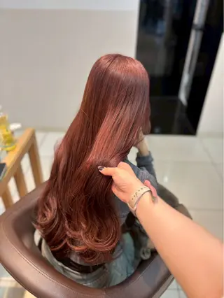 ロング カラー 💕カットカラーモ デル募集/あゆり💕のヘアスタイル