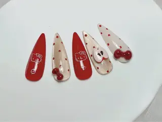 ミディアム ビューティーフル Aのネイルデザイン