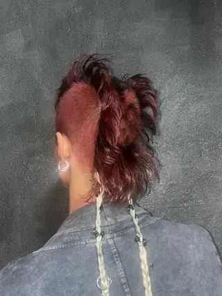 カラー メンズ デザインカラー⭐︎★ 🐆hyo🐆のヘアスタイル