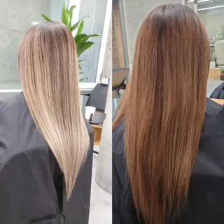 ロング カラー 艶髪✨ブリーチ職人 井手正康のヘアスタイル