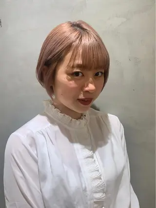 ショート カラー SALOWIN梅田茶屋町店所属・ウルフレイヤーカット /チヒロのヘアスタイル