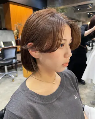 ショート カラー haco＋所属・圧倒的デザイン力 店長🎨RENAのヘアスタイル
