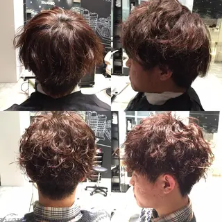 ショート ミディアム パーマ メンズ Re:ta KANZOのヘアスタイル