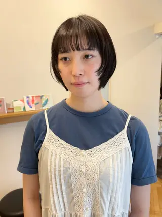 ショート カラー 武田美空🐇 ボブ/暖色カラー🌷のヘアスタイル