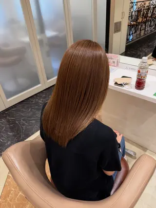 セミロング 髪質改善カラー/店長 宮内秀峰のヘアスタイル