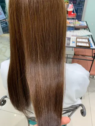 セミロング 韓国ヘア/髪質改善 /艶カラー/sahoのヘアスタイル