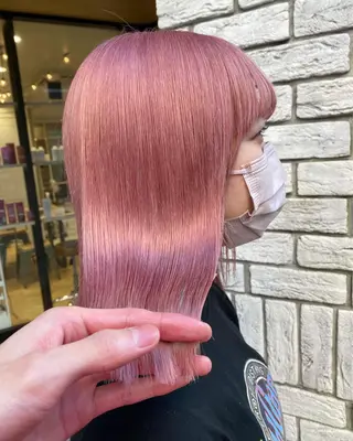 ミディアム カラー ダブルカラー ブリーチ/kaitoのヘアスタイル