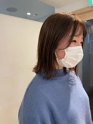 ミディアム 大迫 江梨のヘアスタイル