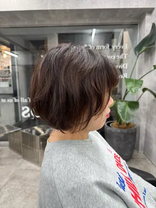 ショート パーマ 表参道/中明度カラー /レイヤー/Youのヘアスタイル