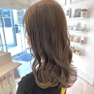 セミロング カラー ParveMix￤ 大賀さつき🍨🤍のヘアスタイル