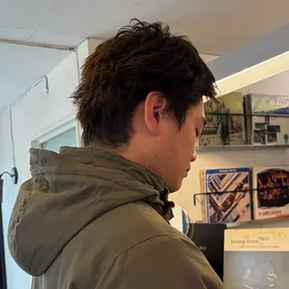 ショート メンズ レイヤー/ベージュ mikuのヘアスタイル