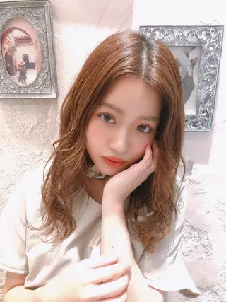 ミディアム 代表山口ひな 髪質改善のプロのヘアスタイル